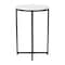 Flash Furniture Round White End Table with Matte Black Frame NAN-JH-1787ET-BK-GG - alternate 9